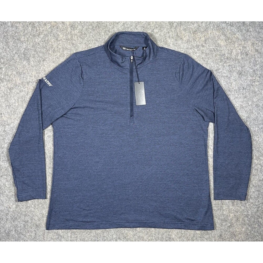 Travis Mathew Crestview 1/4 Zip Women’s XXL Blue Golf Performance *Logo READ*